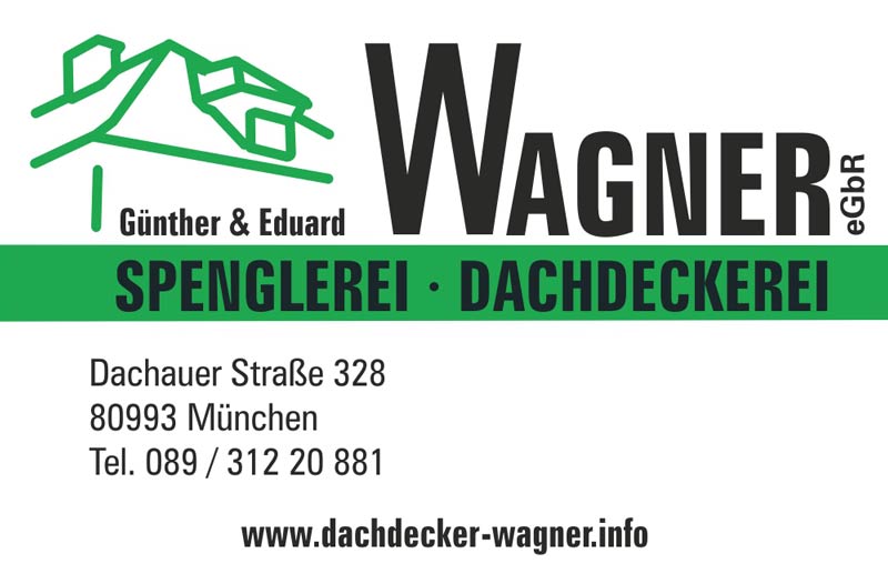 Visitenkarte Spenglerei-Dachdeckerei Günther und Eduard Wagner